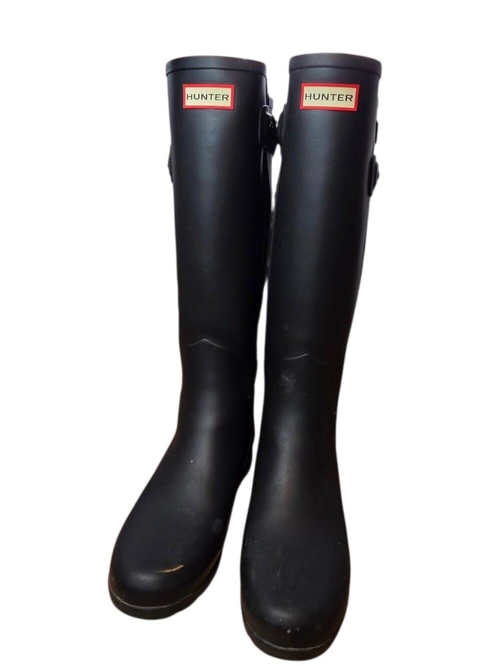 Hunter Rain Boots Tall Classic Black Womens Size 9
